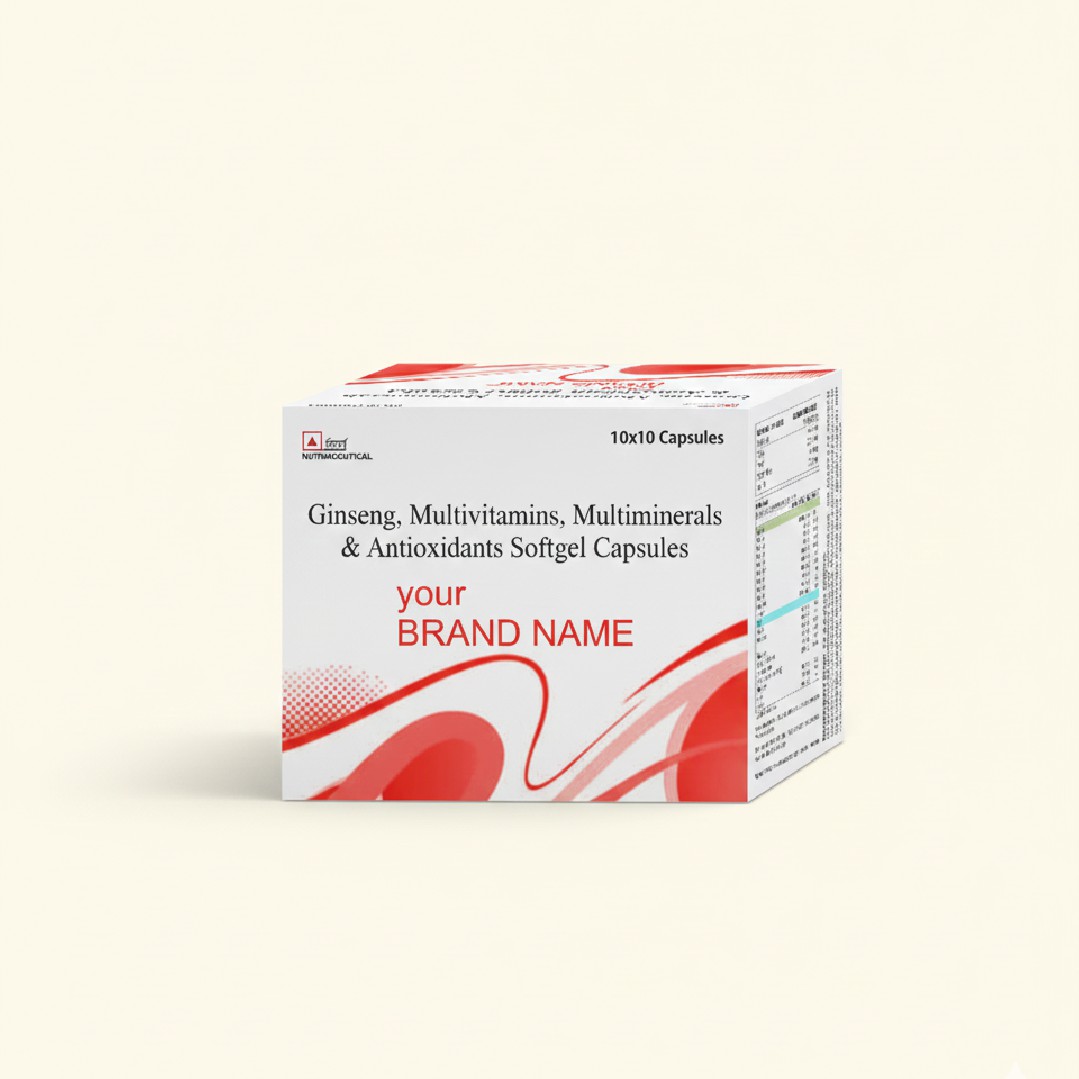 Ginseng  Multivitamins Multiminerals  Antioxidants Softgel Capsules